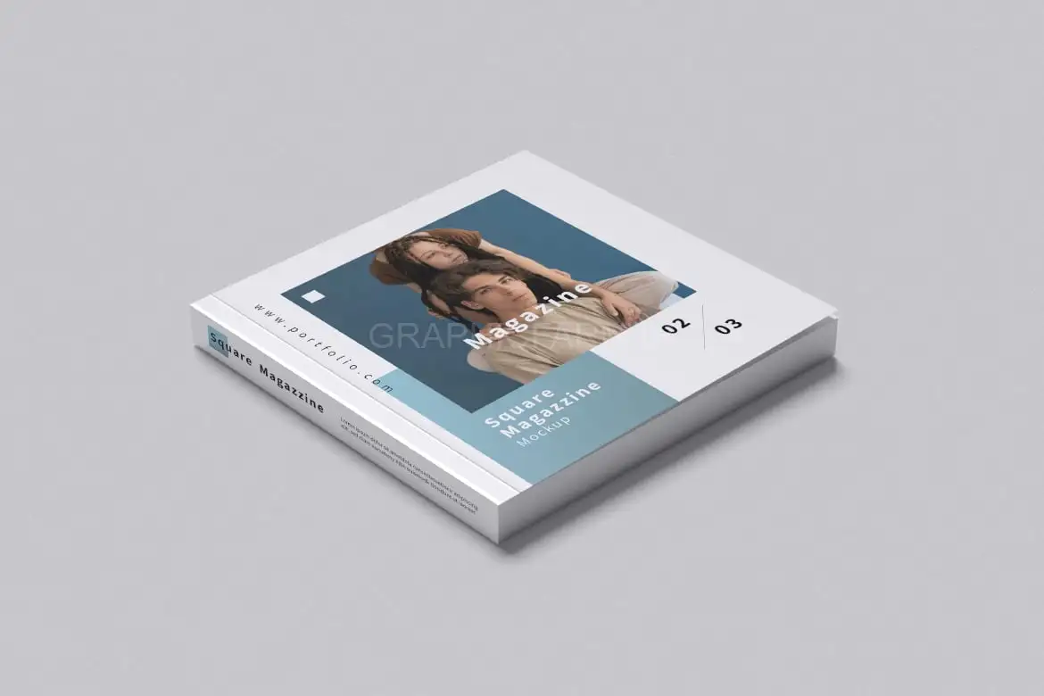 Square Magazine Mockup