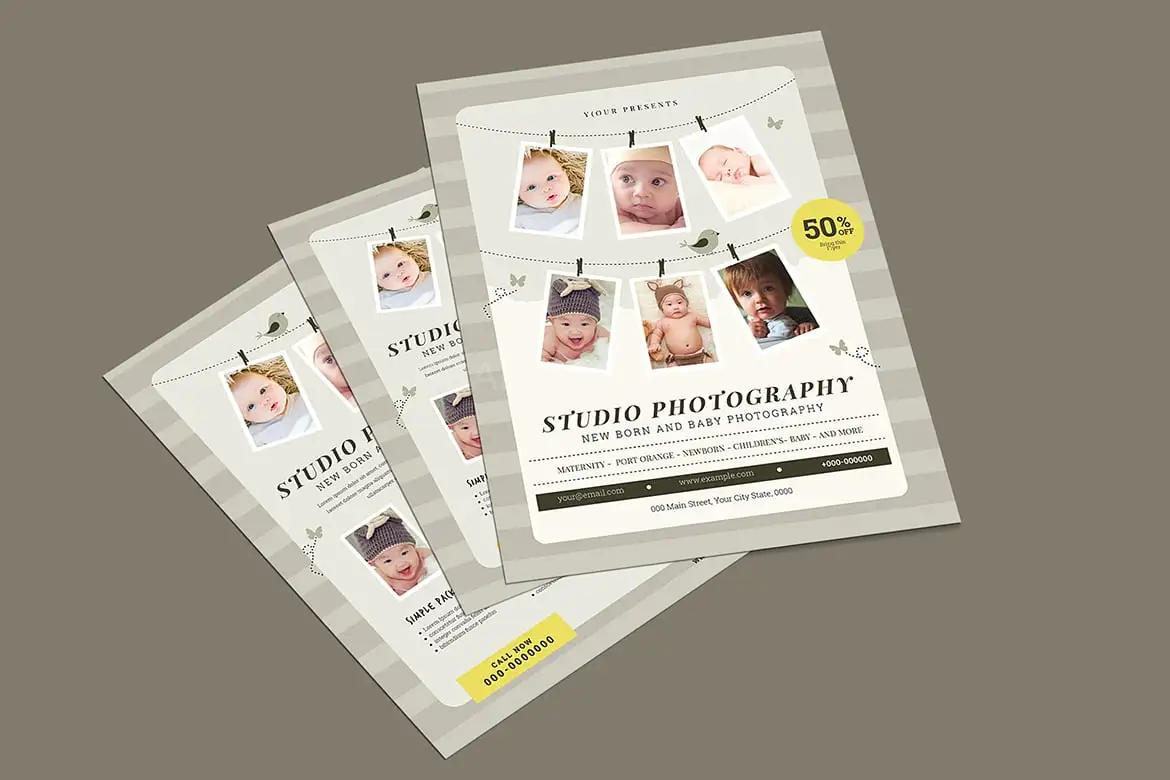 Newborn Photography Flyer