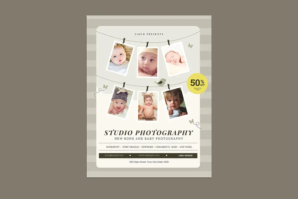 Newborn Photography Flyer