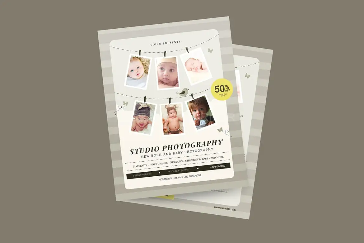Newborn Photography Flyer
