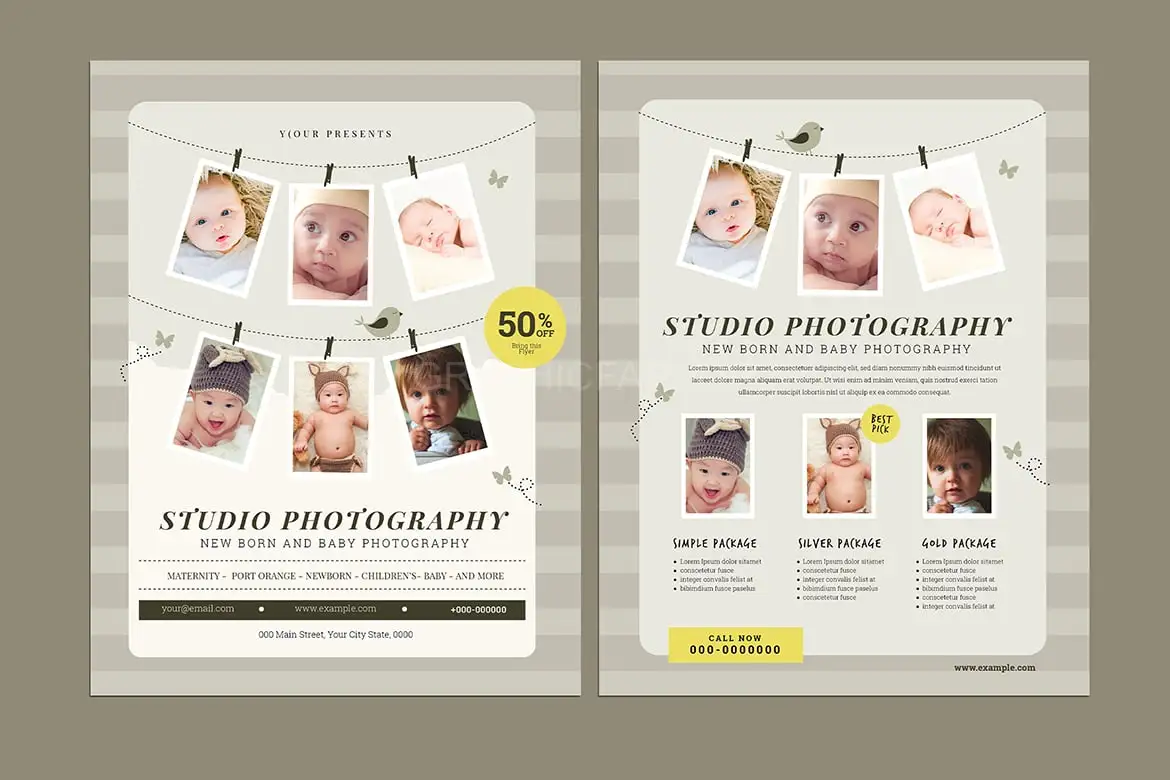 Newborn Photography Flyer