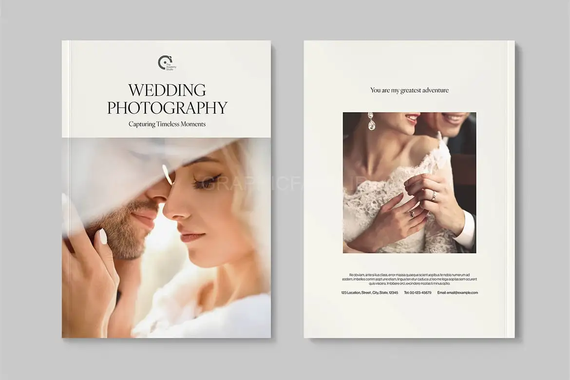 Wedding Photographer Brochure Template