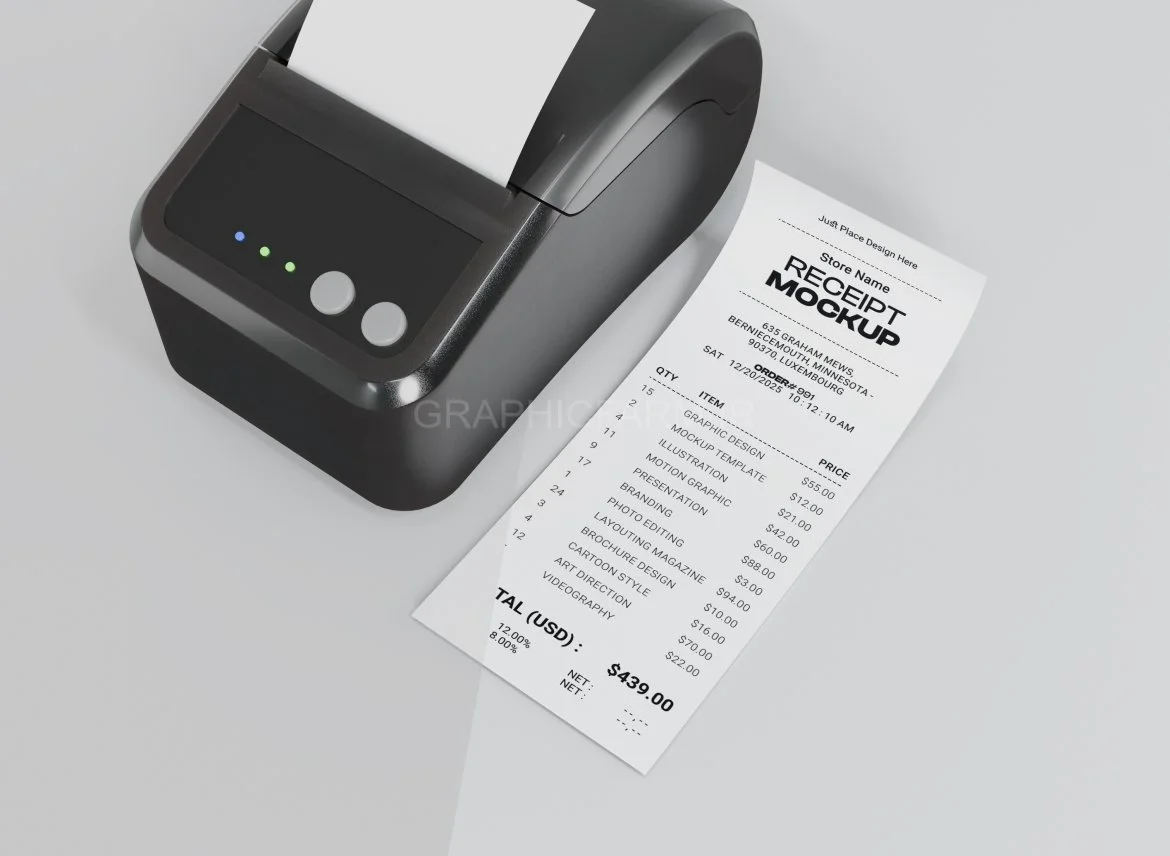 Receipt Mockup