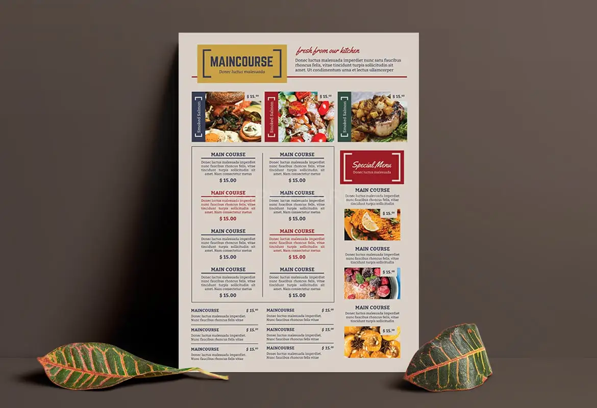 Restaurant Food Menu