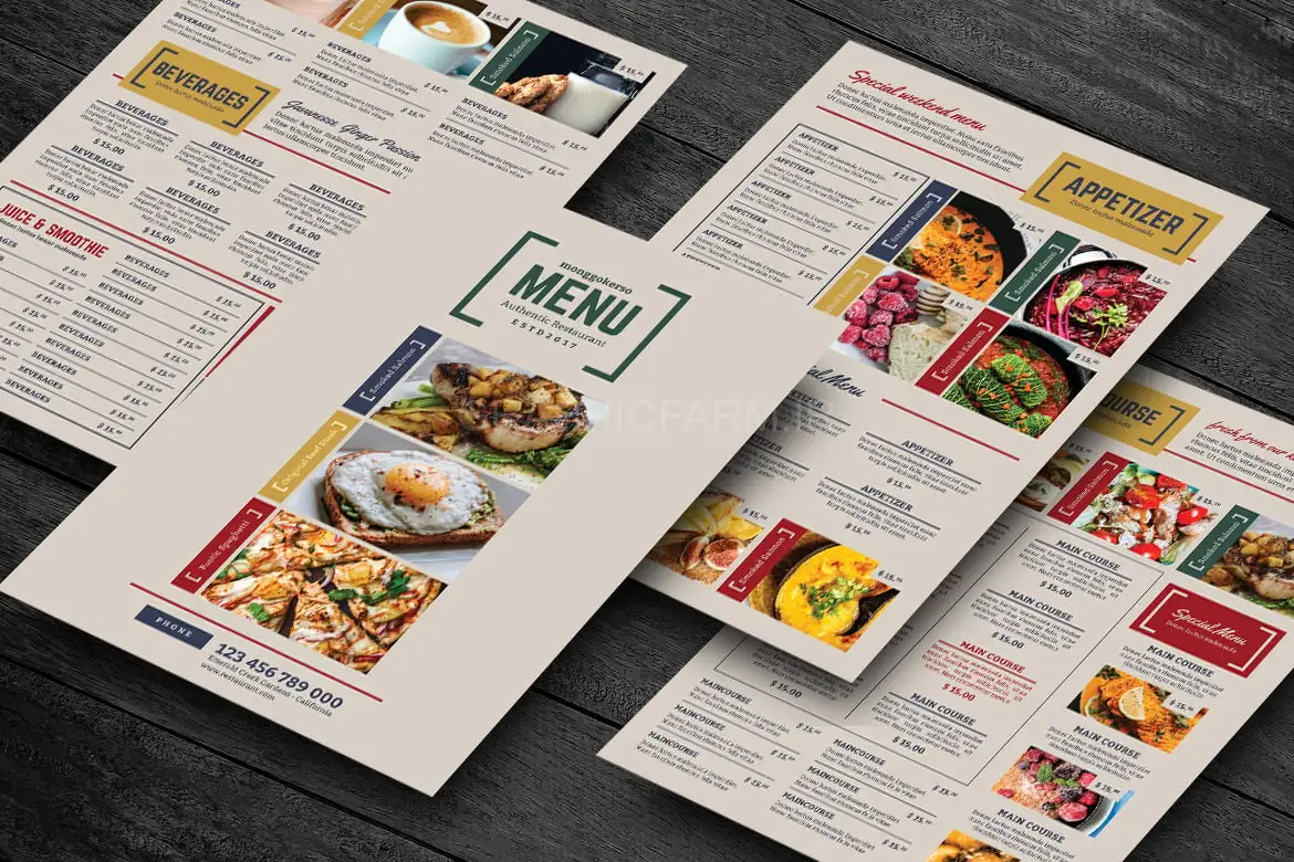 Restaurant Food Menu