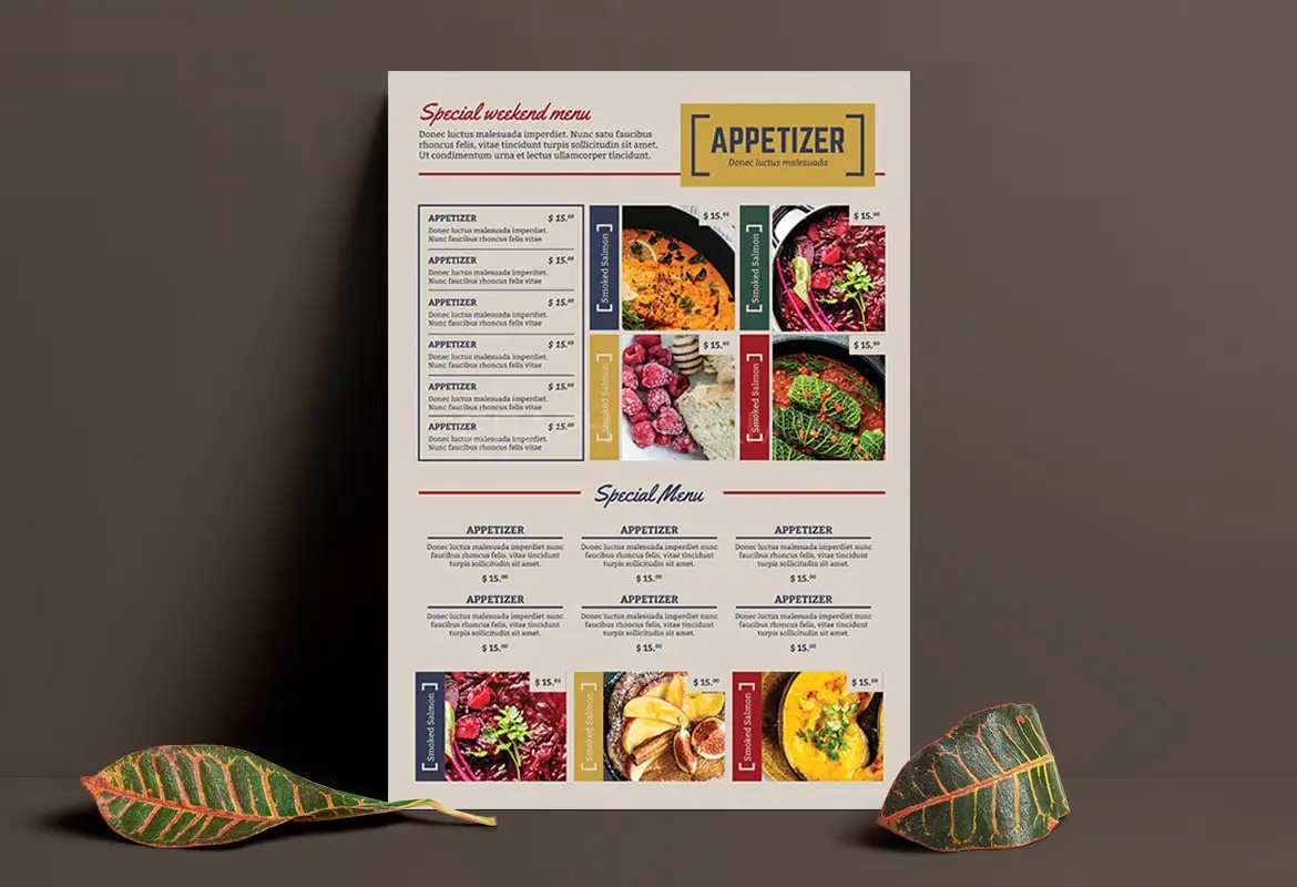 Restaurant Food Menu