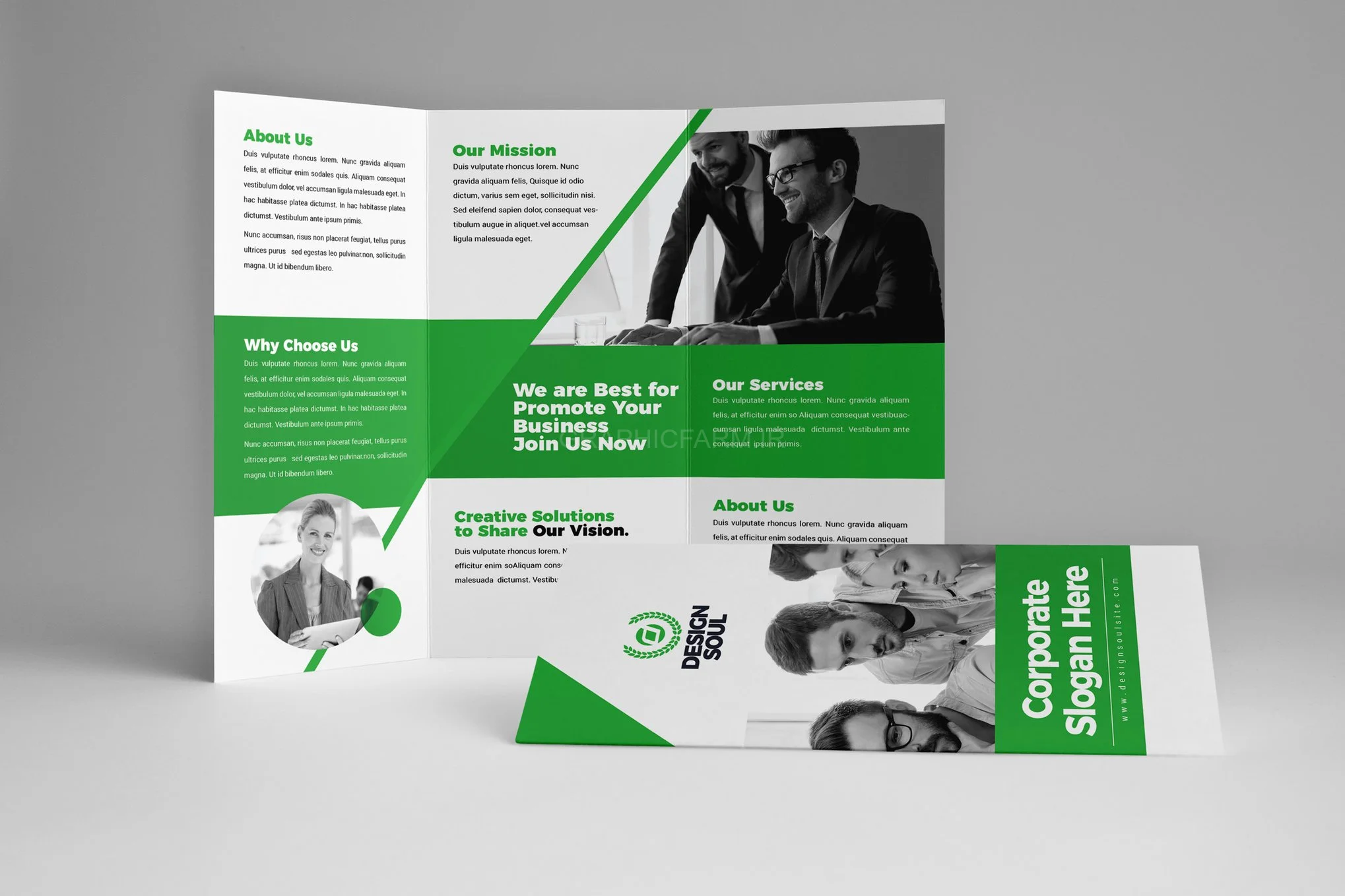 Green Trifold Brochure