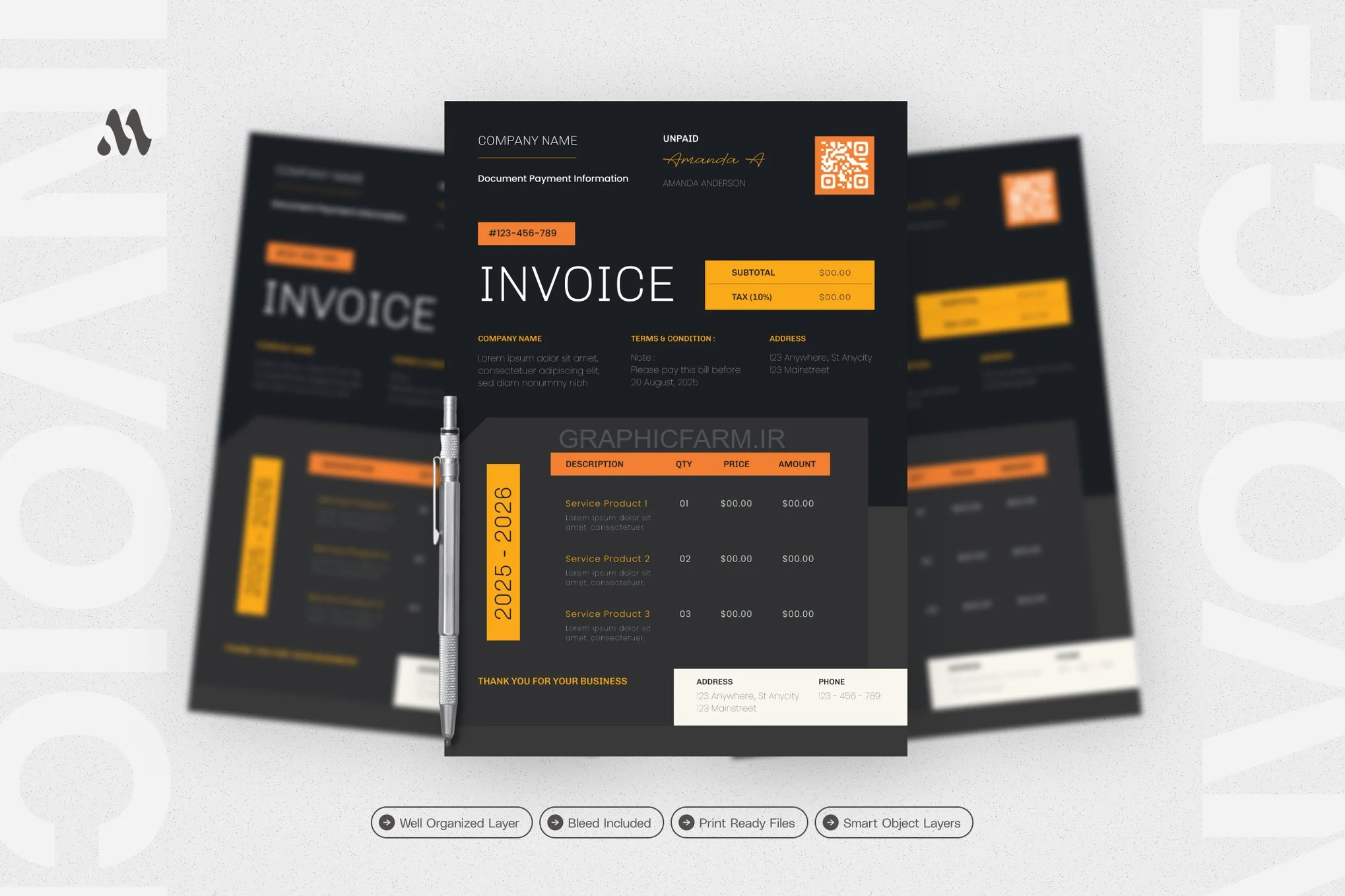 Navy Payment - Invoice