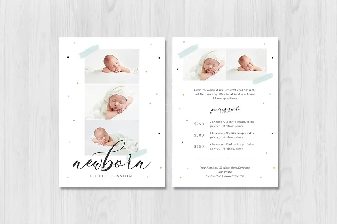 Newborn Photography Pricing Guide Template