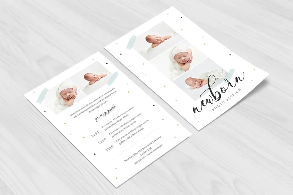 Newborn Photography Pricing Guide Template