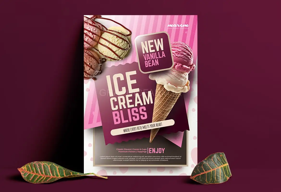 Ice Cream Menu
