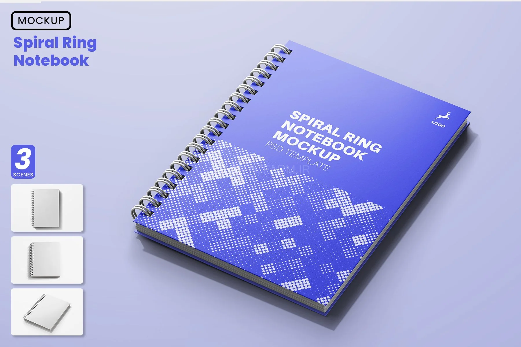 Spiral Ring Notebook Mockup