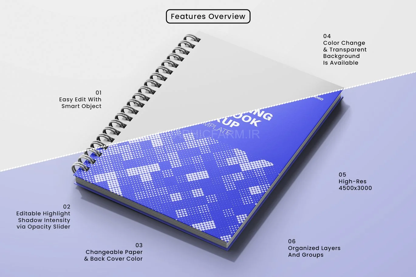 Spiral Ring Notebook Mockup
