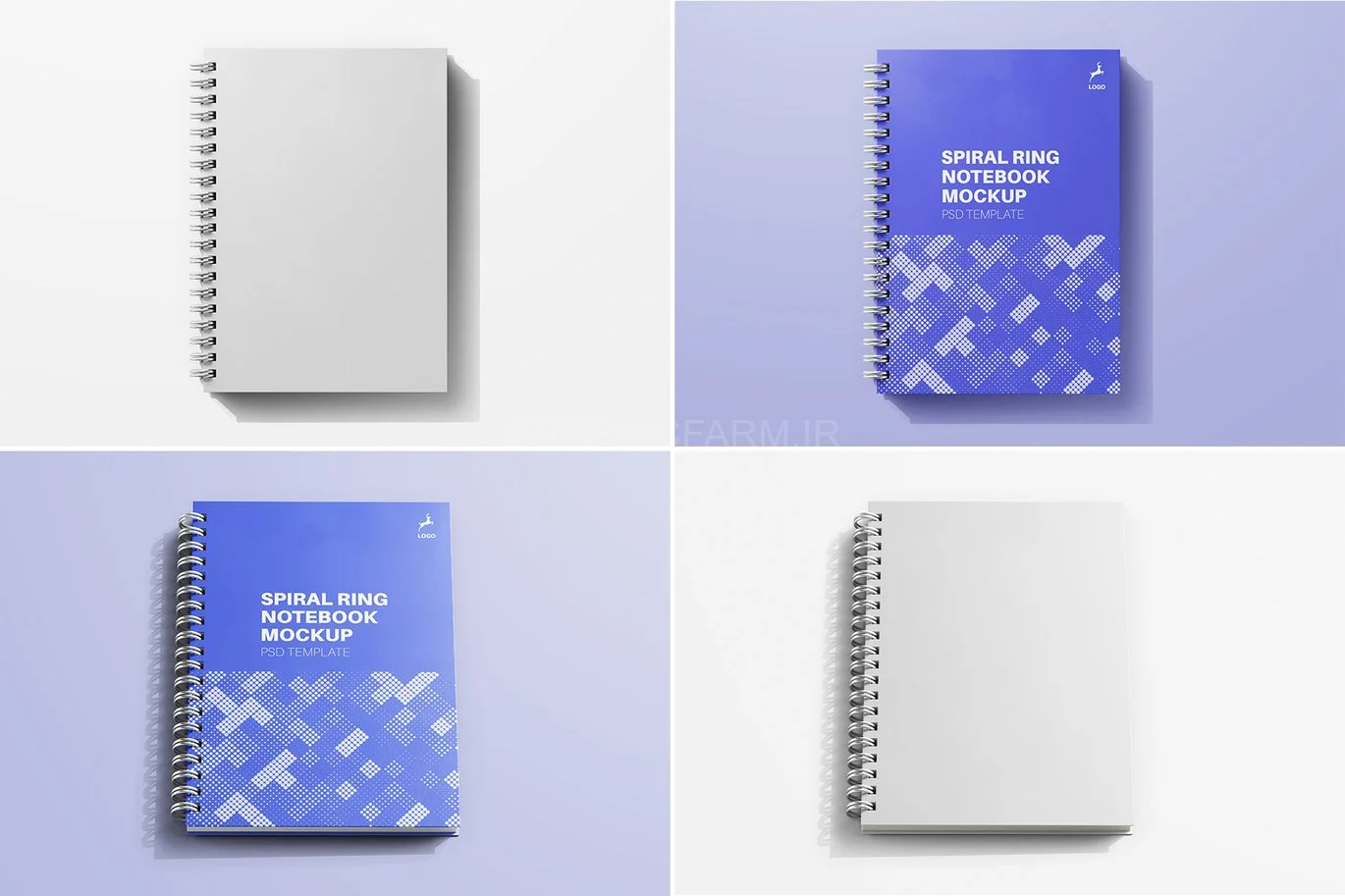 Spiral Ring Notebook Mockup