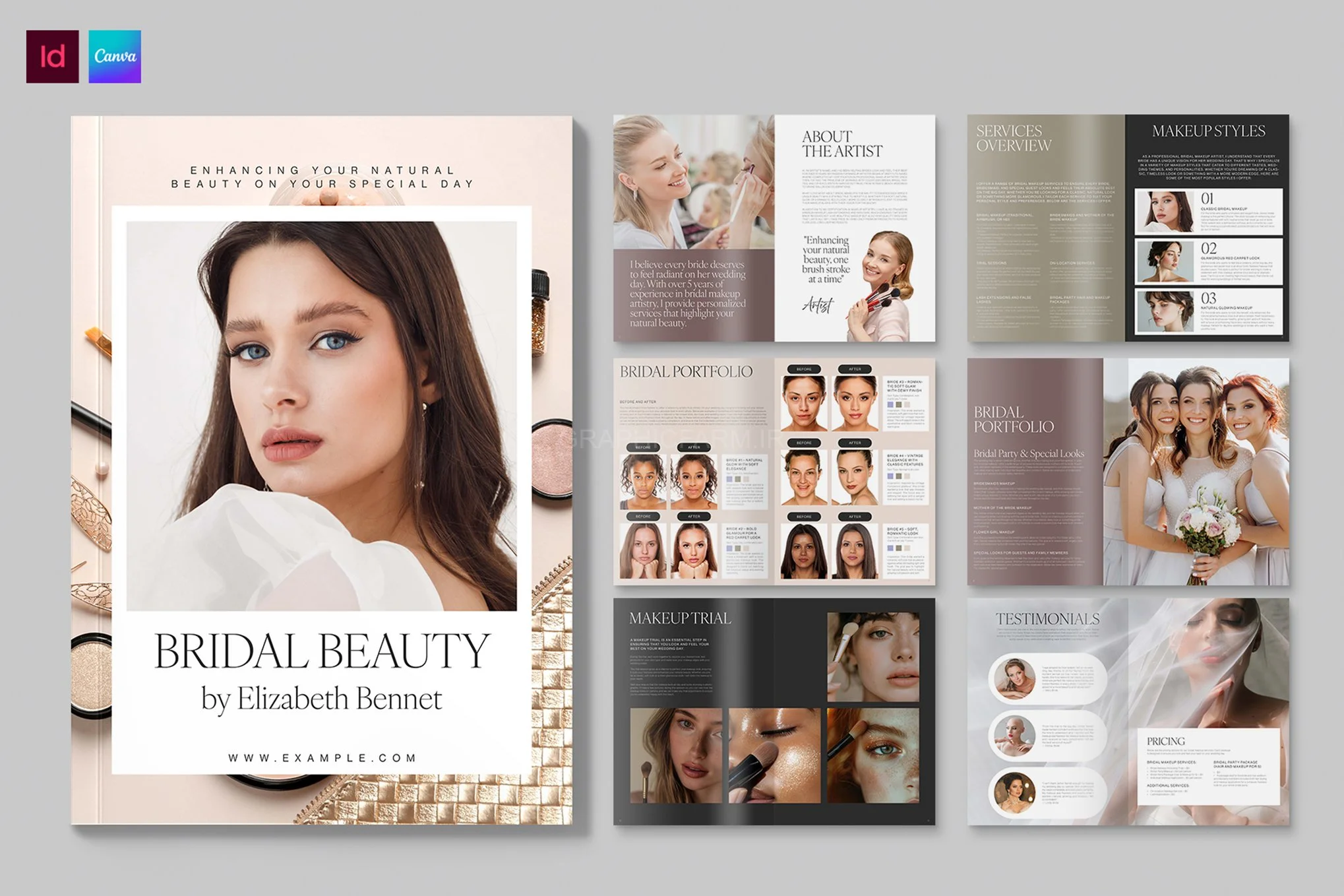 Makeup Artist Brochure & Portfolio Template