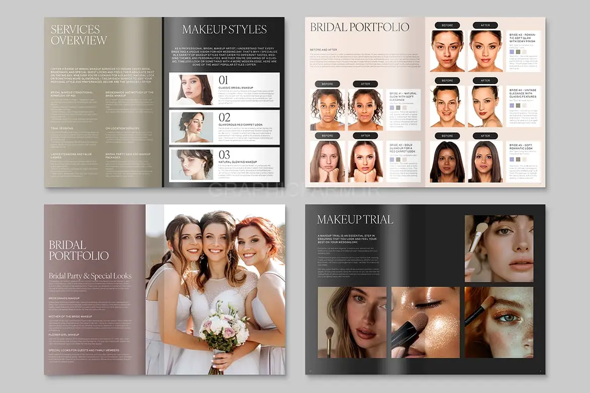Makeup Artist Brochure & Portfolio Template