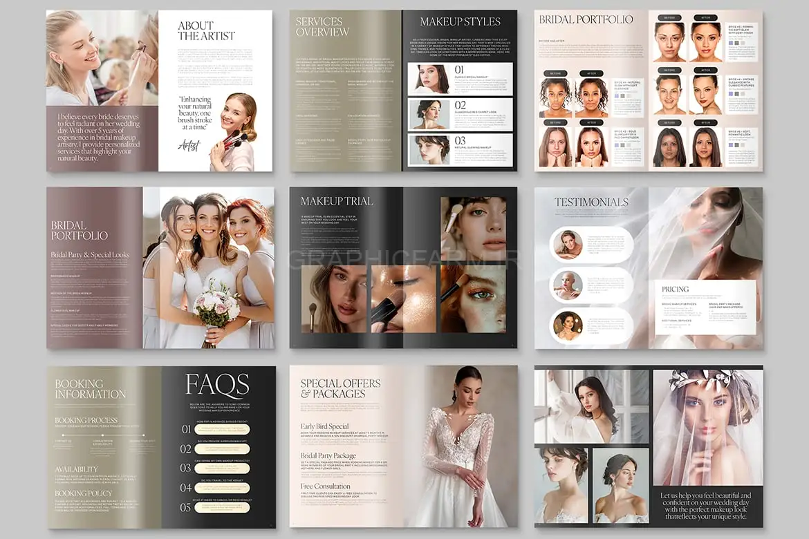 Makeup Artist Brochure & Portfolio Template