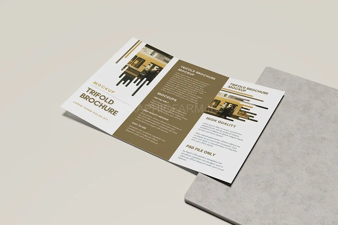 Trifold Brochure Mockup