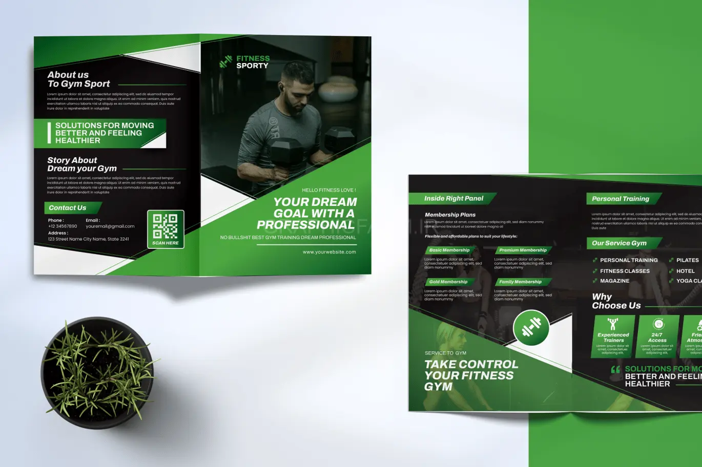Gym Sport Bifold Brochure