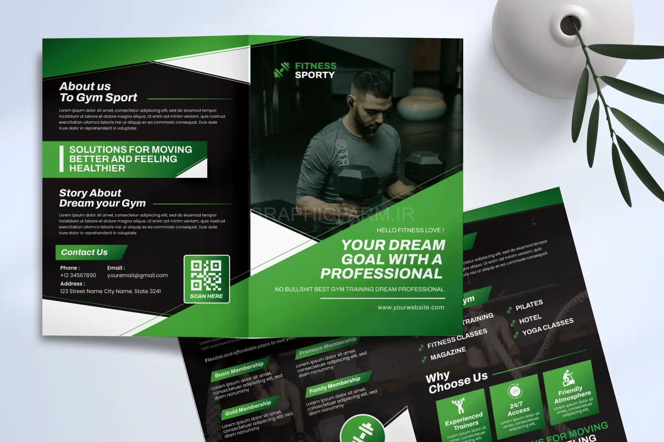Gym Sport Bifold Brochure