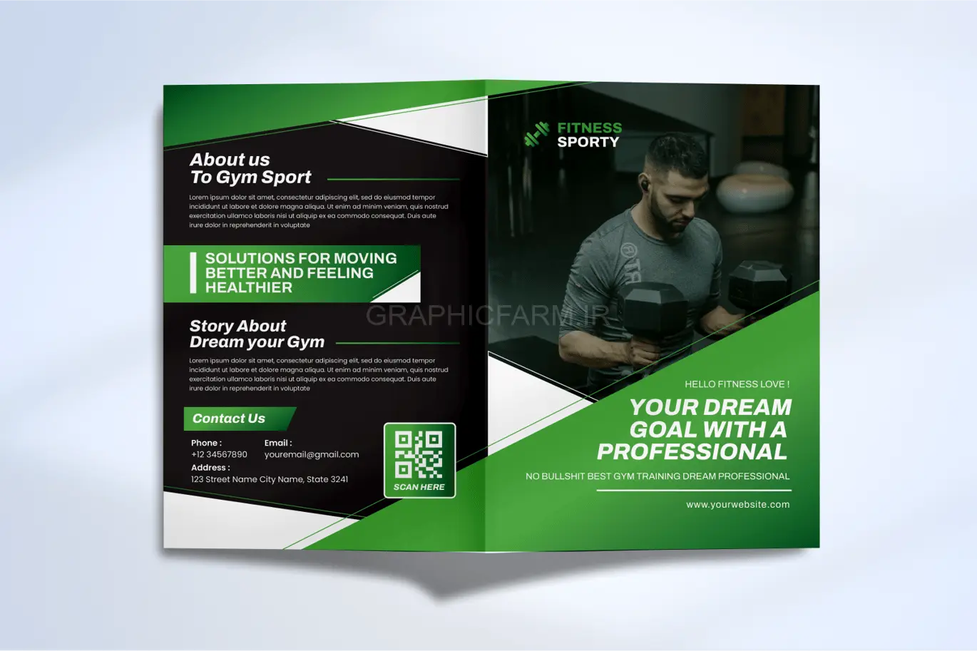 Gym Sport Bifold Brochure