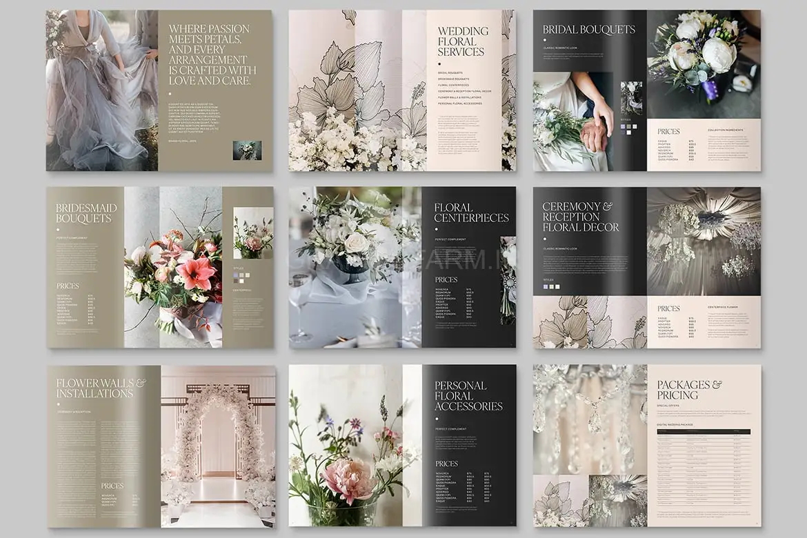 Wedding Florist Brochure