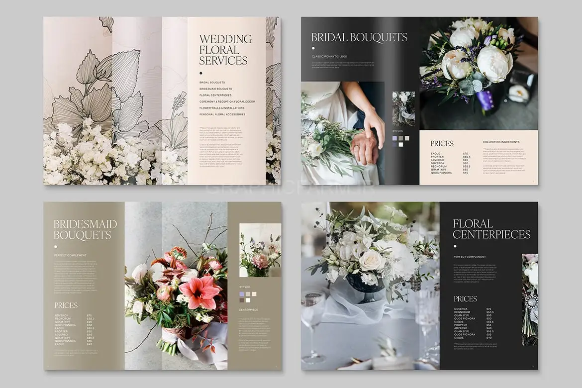 Wedding Florist Brochure