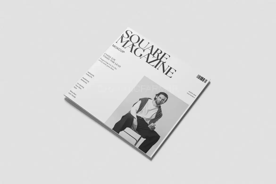 Square Magazine Mockup