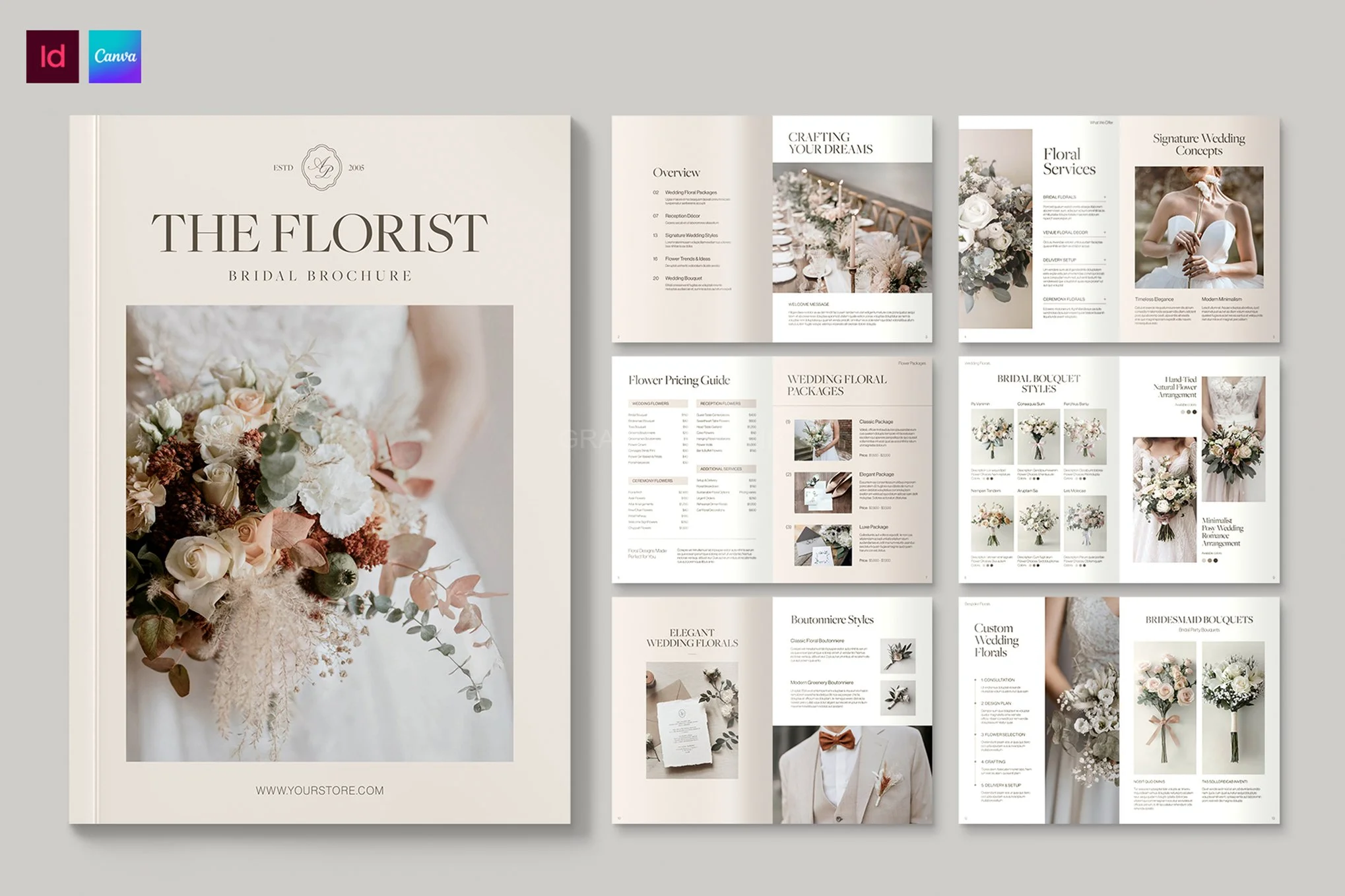 Florist Catalog & Brochure Template