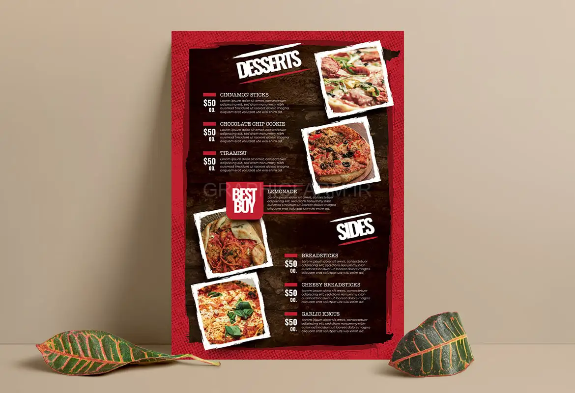 Pizza Food Menu