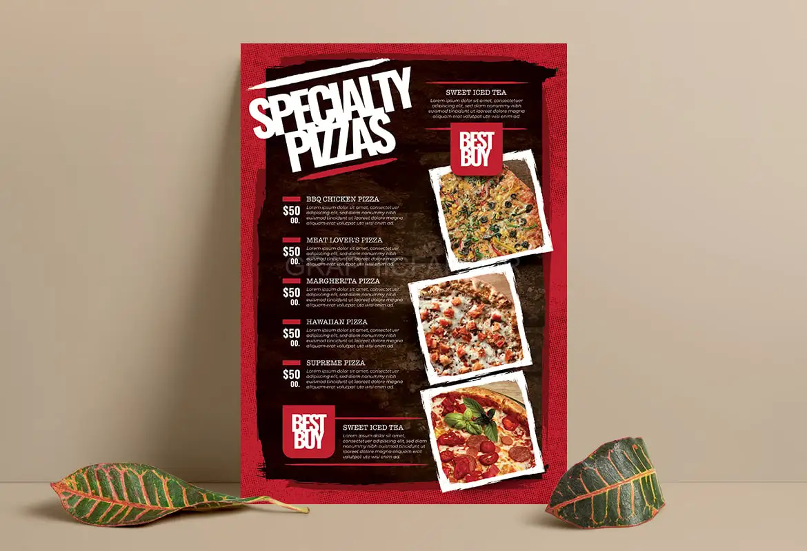 Pizza Food Menu