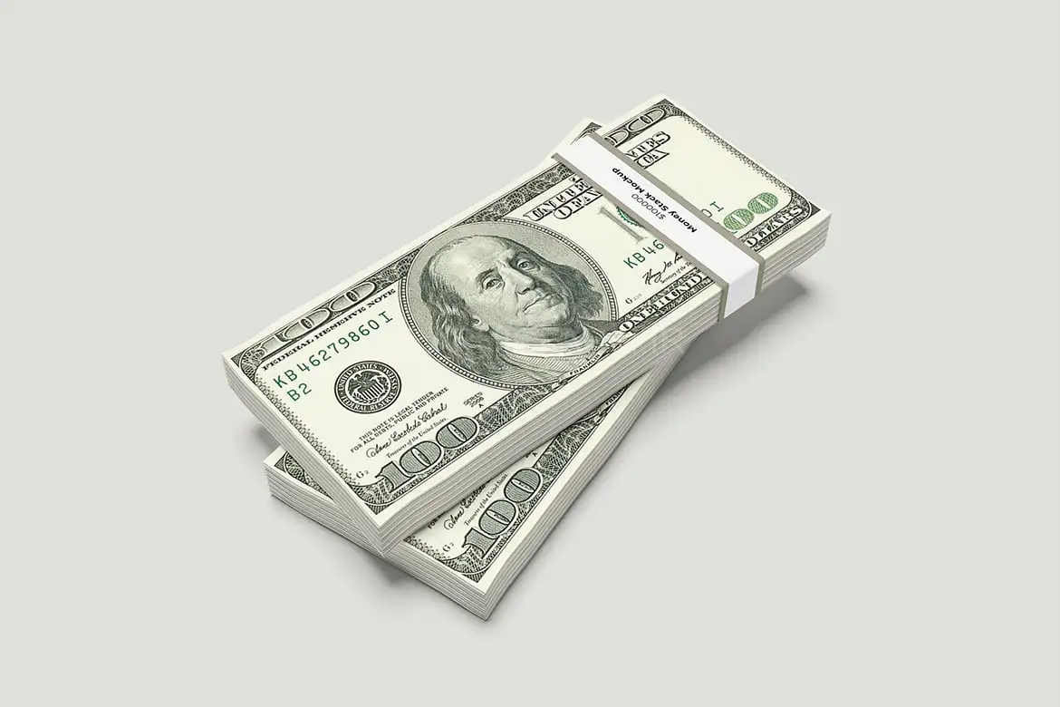 Money Stack Mockup
