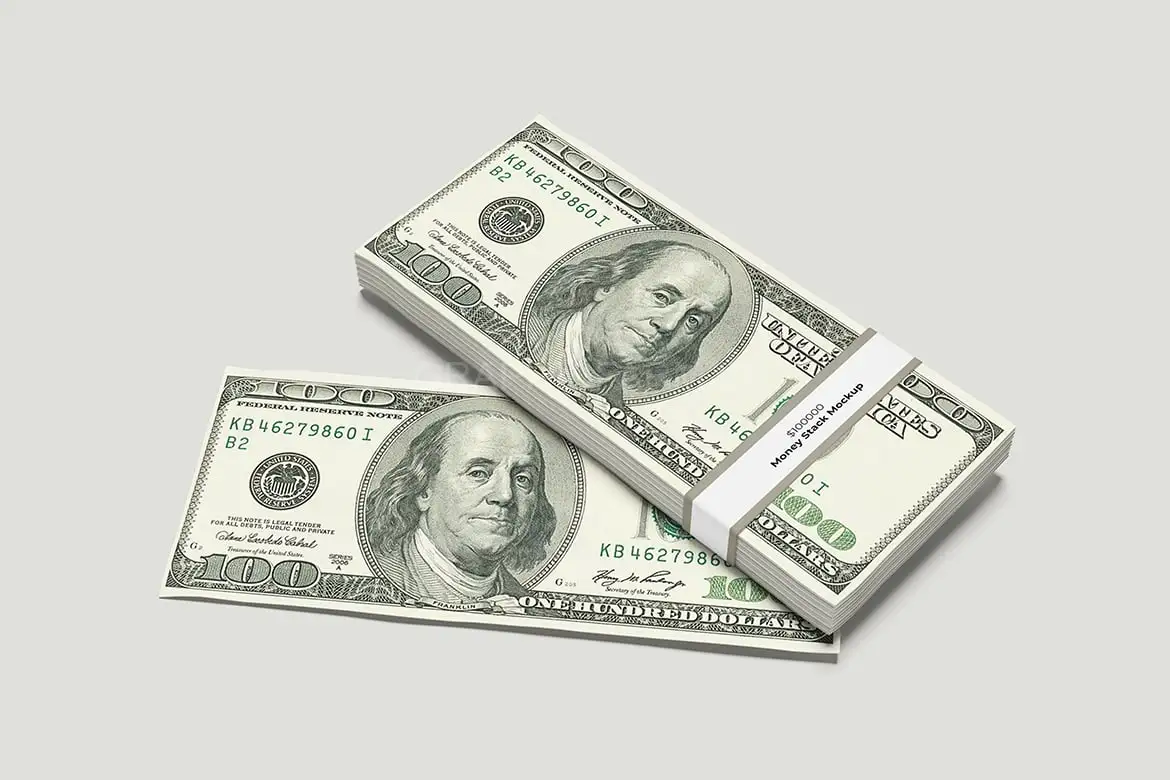 Money Stack Mockup