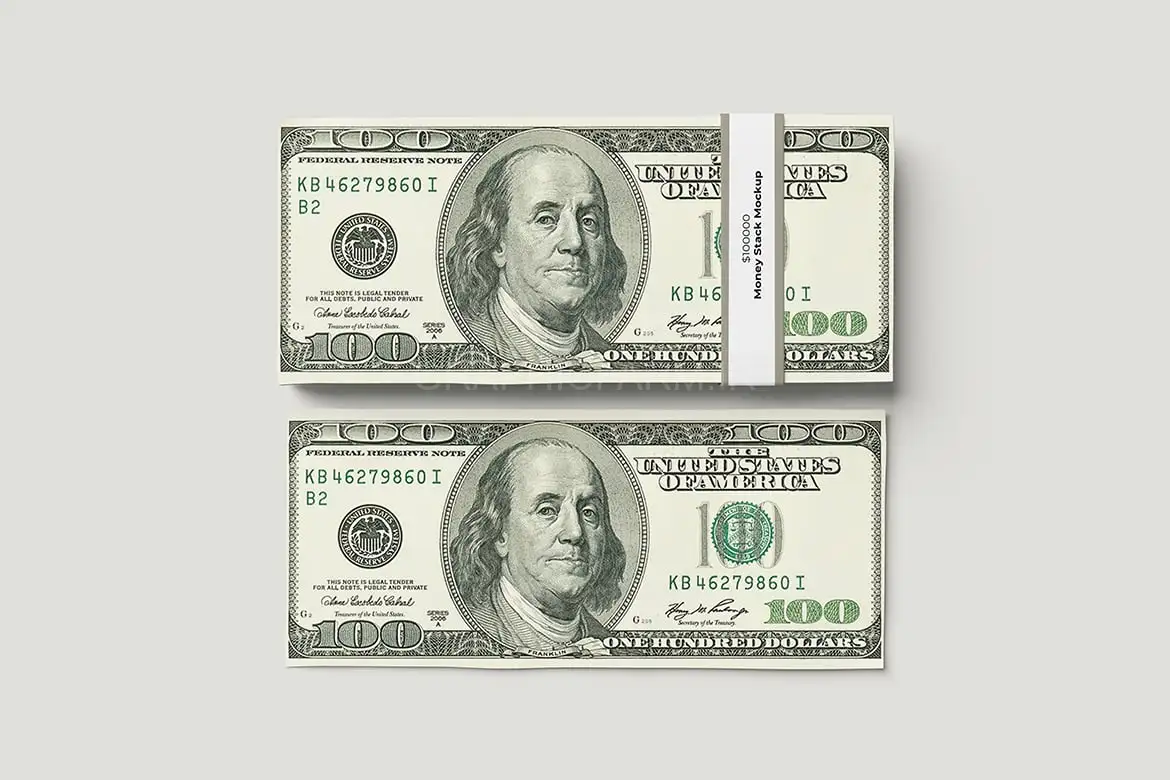 Money Stack Mockup