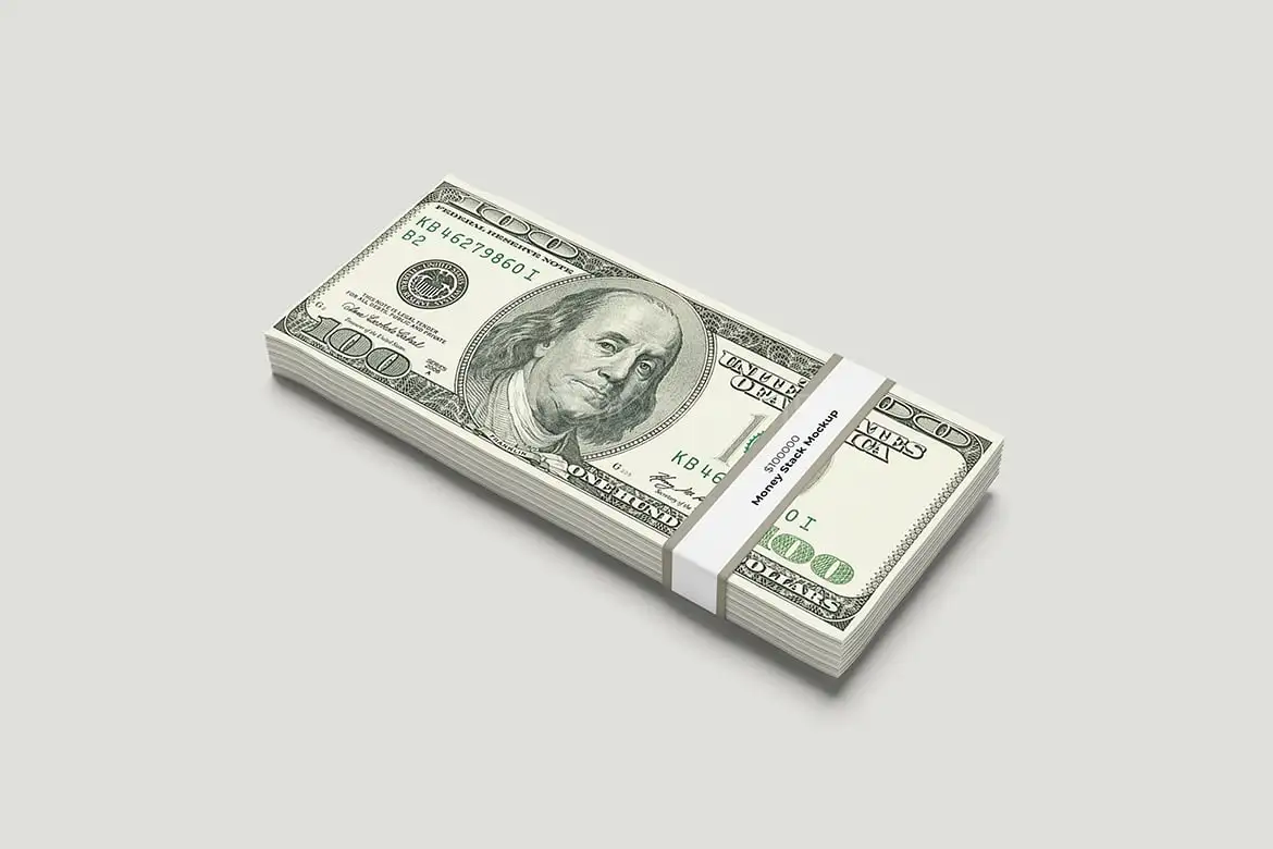 Money Stack Mockup