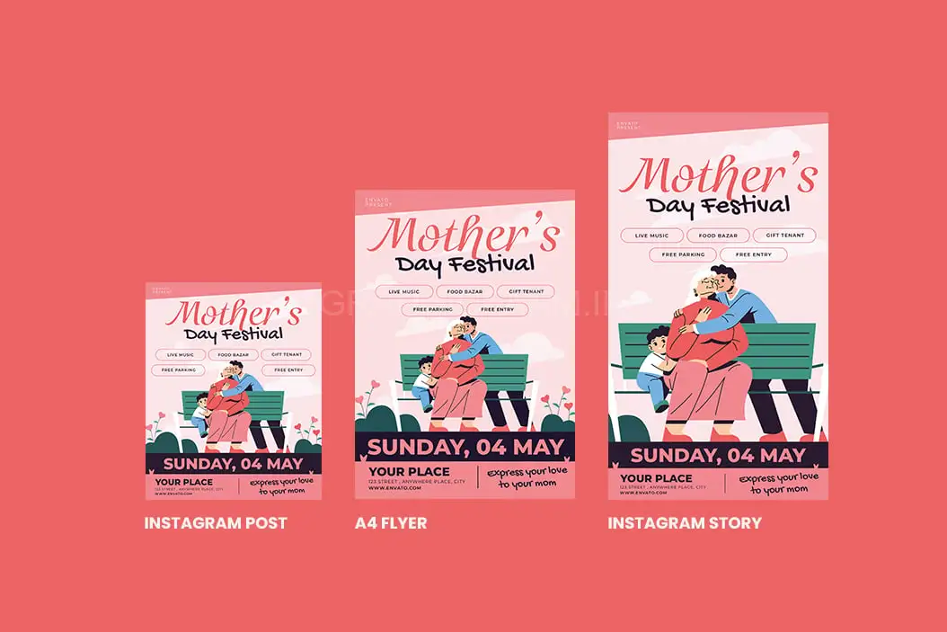 Mother Day Festival Flyer