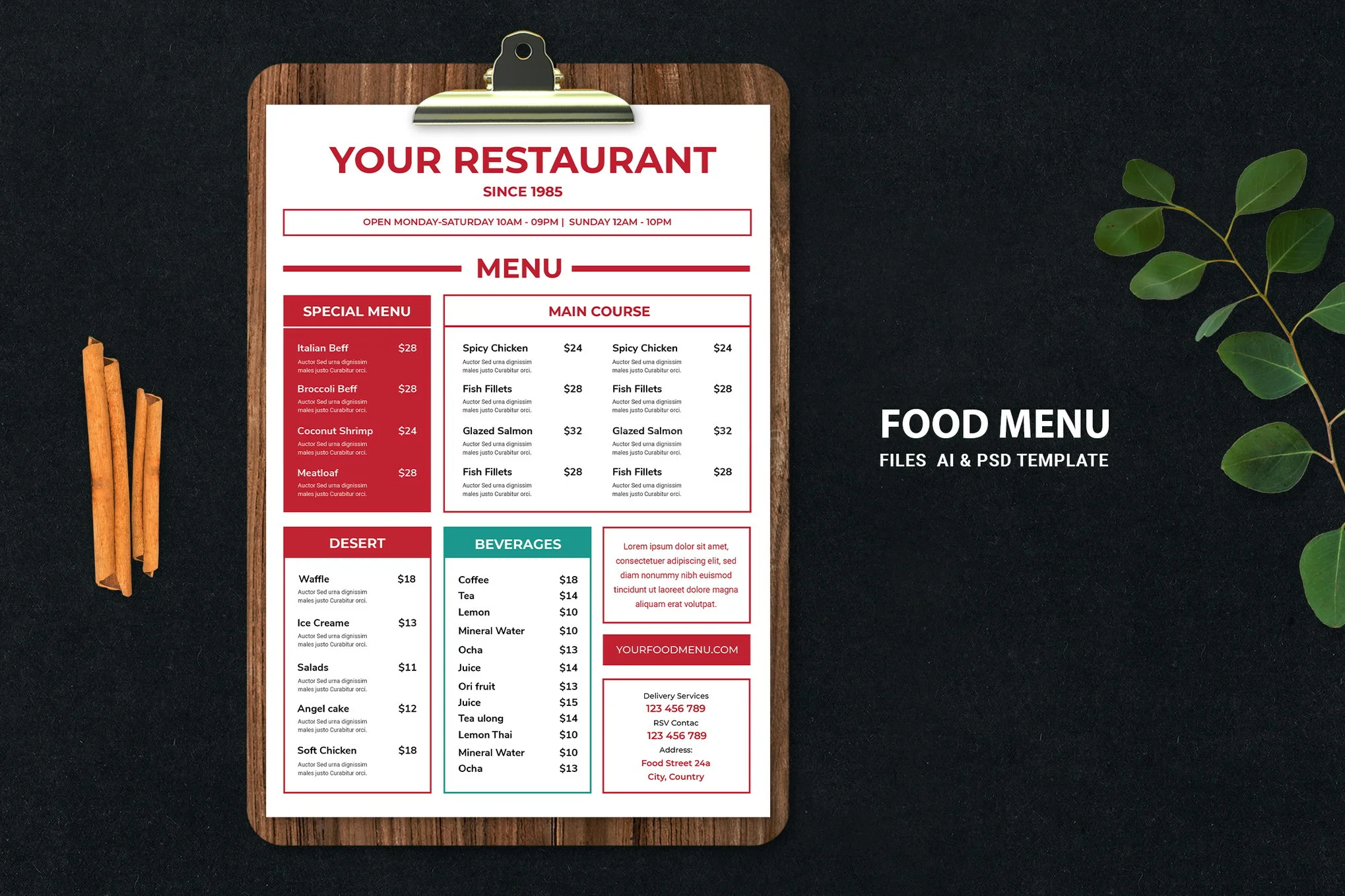 Food Menu