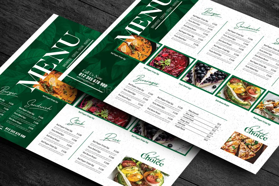 Restaurant Food Menu