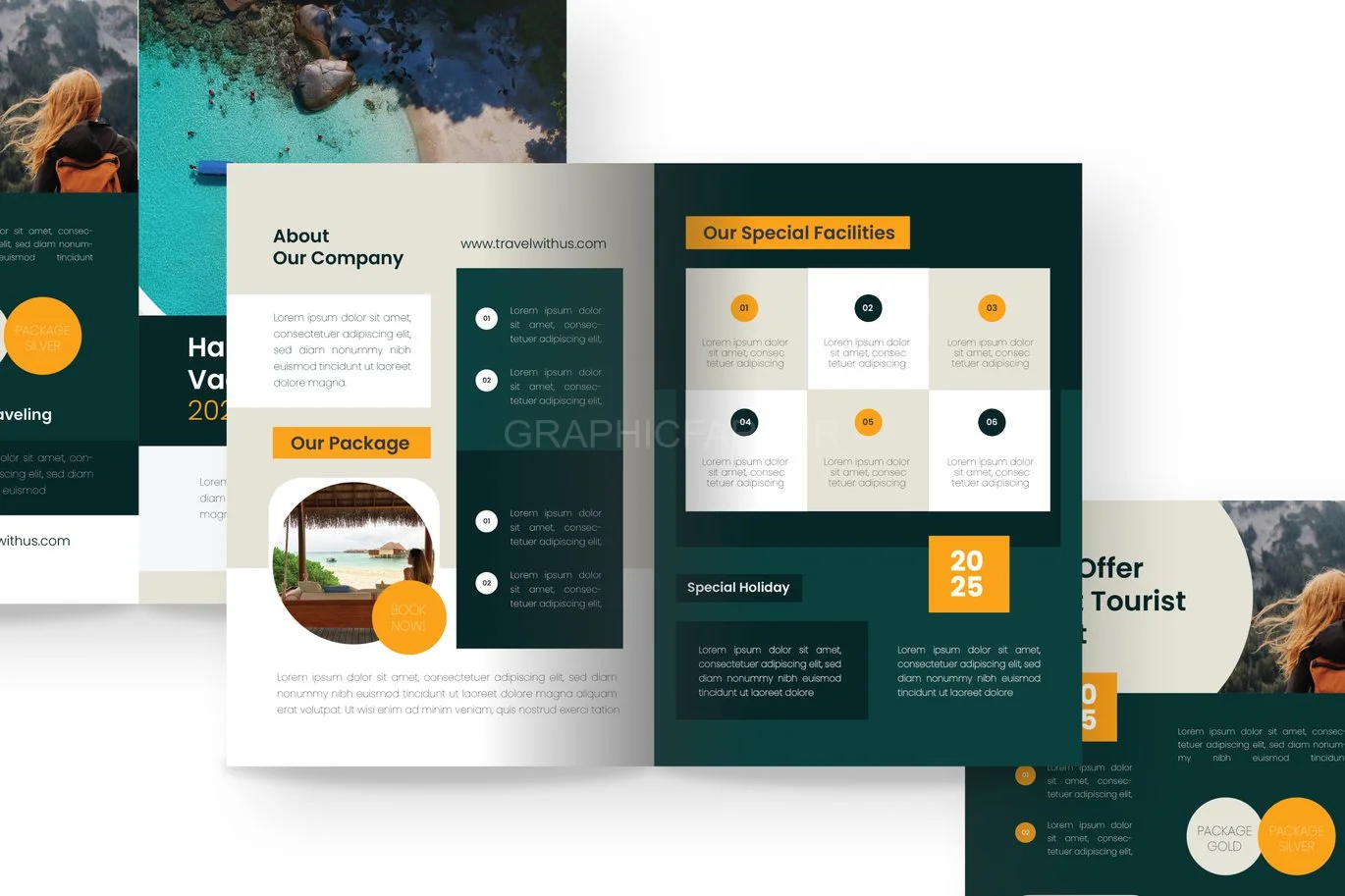 Holiday Vacation - Bifold Brochure