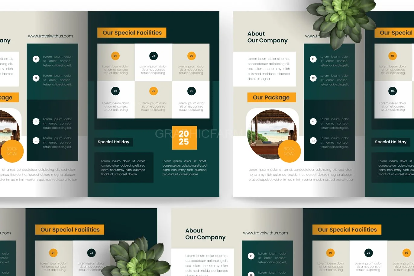 Holiday Vacation - Bifold Brochure