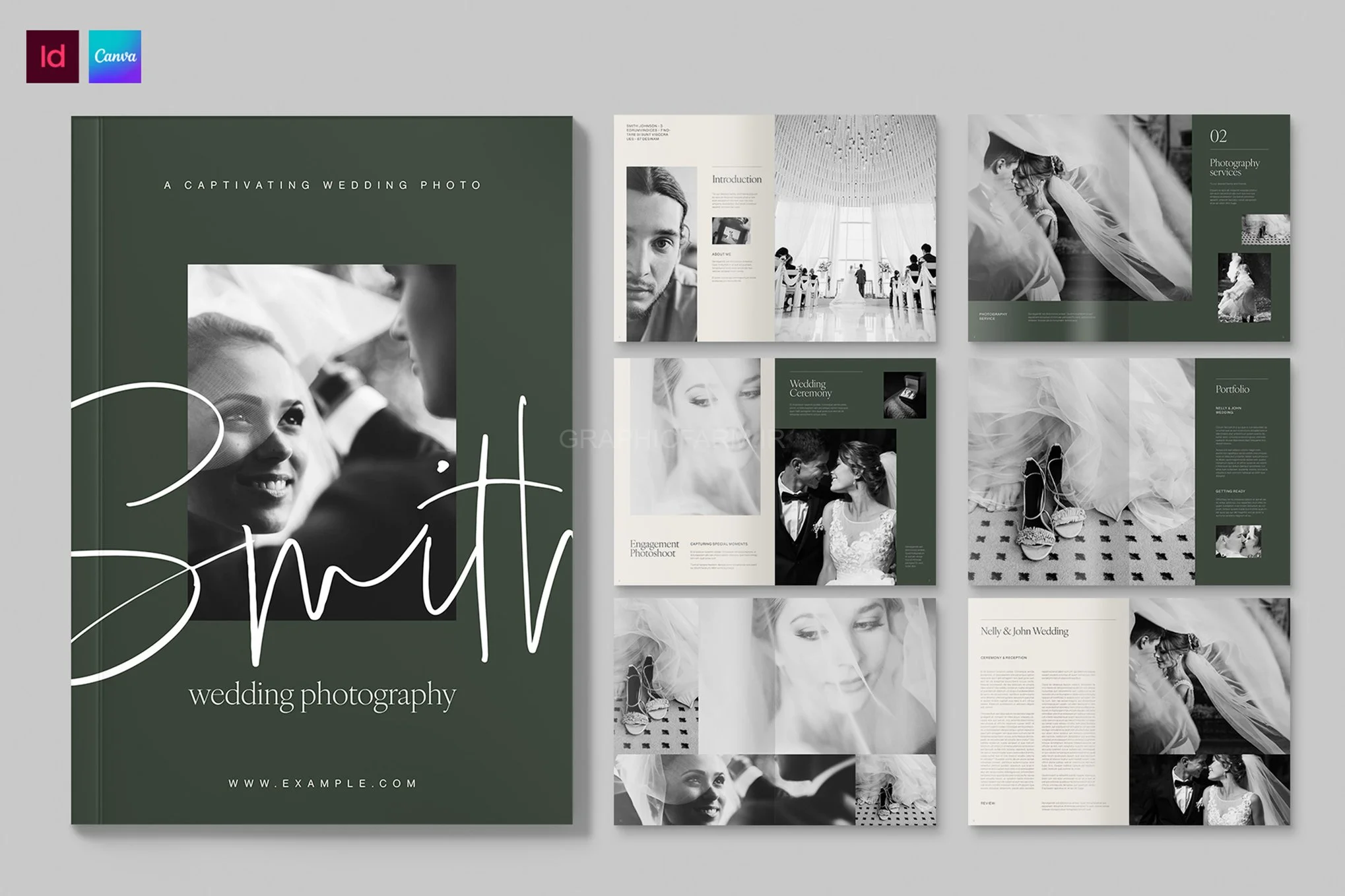 Wedding Photographer Brochure Template