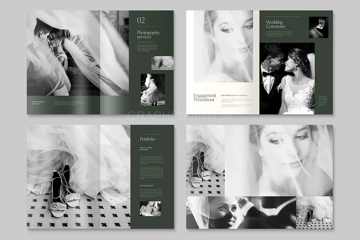 Wedding Photographer Brochure Template