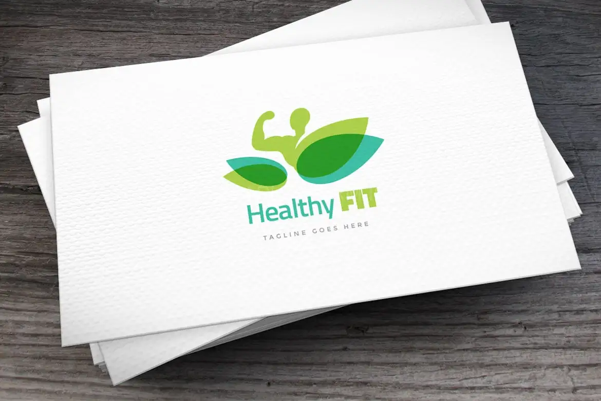 Healthy Fit Logo Template