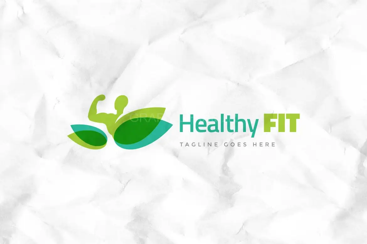 Healthy Fit Logo Template