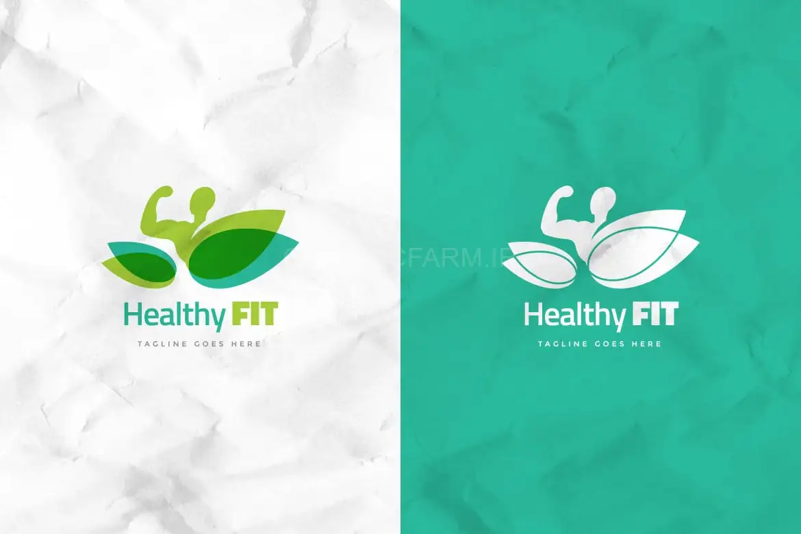 Healthy Fit Logo Template