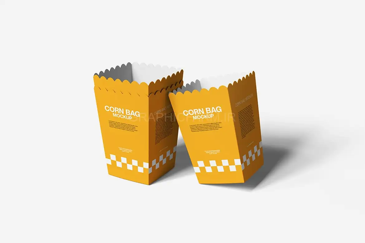 Popcorn Box Mockup