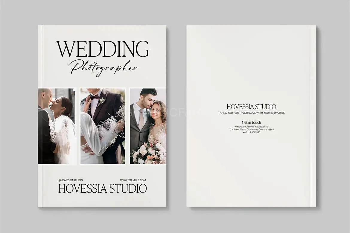 Wedding Photographer Brochure Template