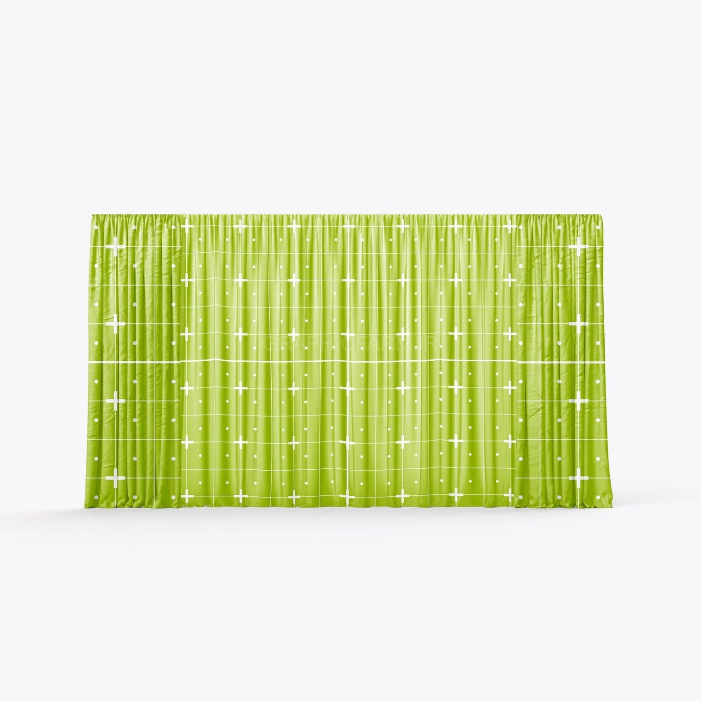 Long Curtains Mockup