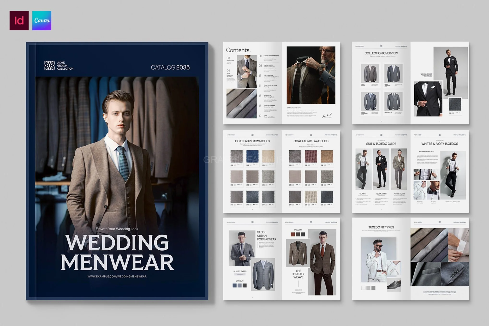 Menswear Catalog Template