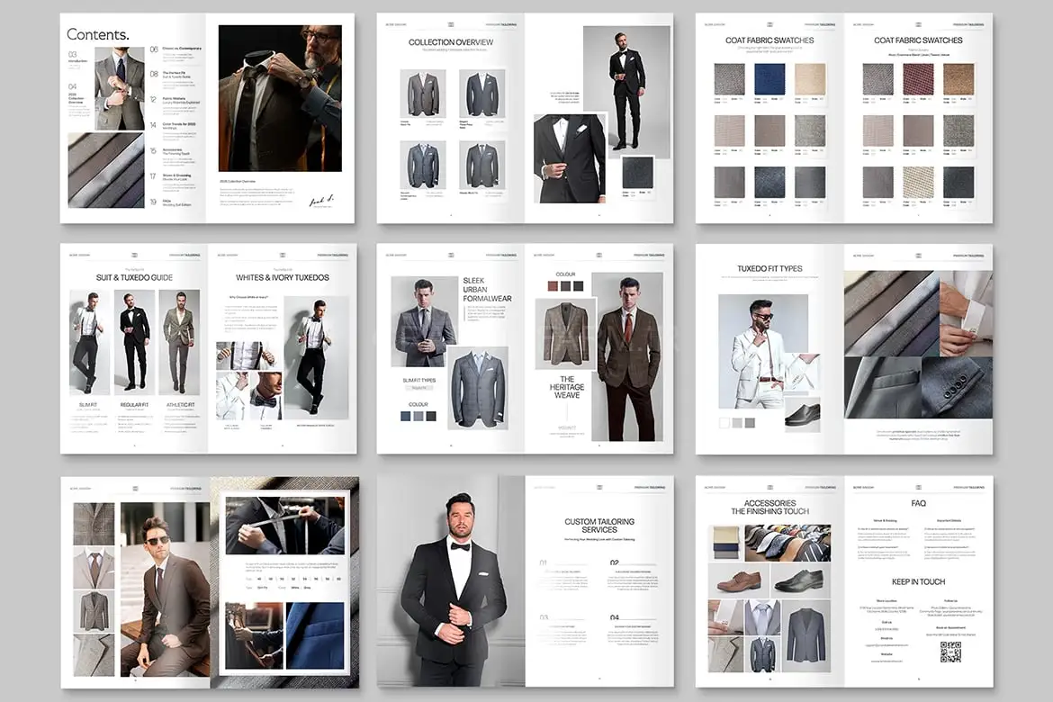 Menswear Catalog Template